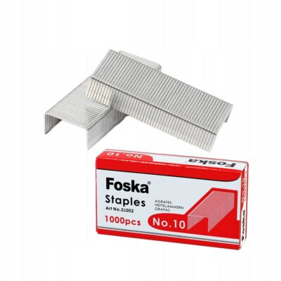 Zszywki No10 zestaw 1000 sztuk