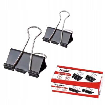 Klipsy biurowe -12 sztuk