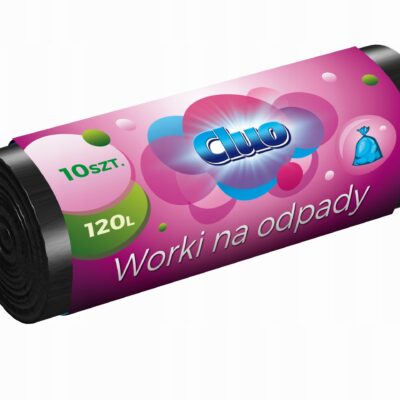 Worki na śmieci 120L czarne 10 sztuk