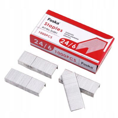 Zszywki 24/6 zestaw 1000 sztuk