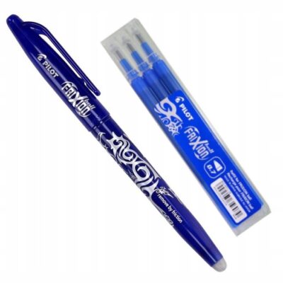 Długopis zmazywalny + 3 wkłady zapasowe