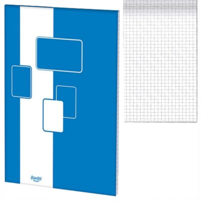 Blok biurowy w kratkę z wyrywanymi kartkami A4