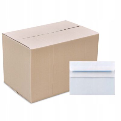 Koperty na listy, biurowe wysyłkowe C6 SK samoklejące białe 1000szt(karton)
