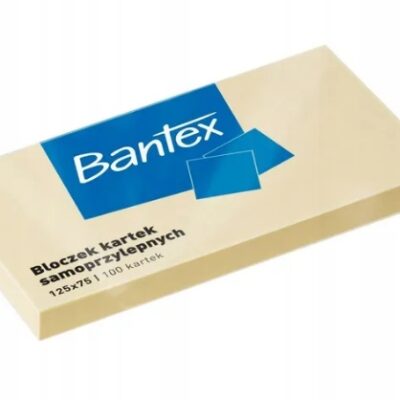 Bloczki Samoprzylepne, Żółte kartki samoprzylepne 125×75 100szt