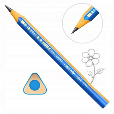 OŁÓWEK HB BIC DO NAUKI PISANIA GRUBY TRÓJKĄTNY KIDS ERGONOMICZNY 1SZT