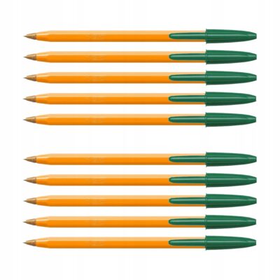 Bic Original długopis klasyczny orange ZIELONY ZESTAW x10