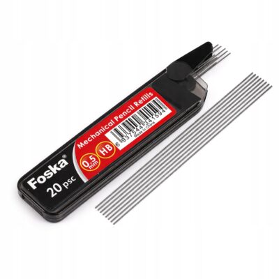 GRAFIT DO OŁÓWKA AUTOMATYCZNEGO WKŁADY GRAFITOWE OŁÓWKOWE HB 20SZT 0,5MM